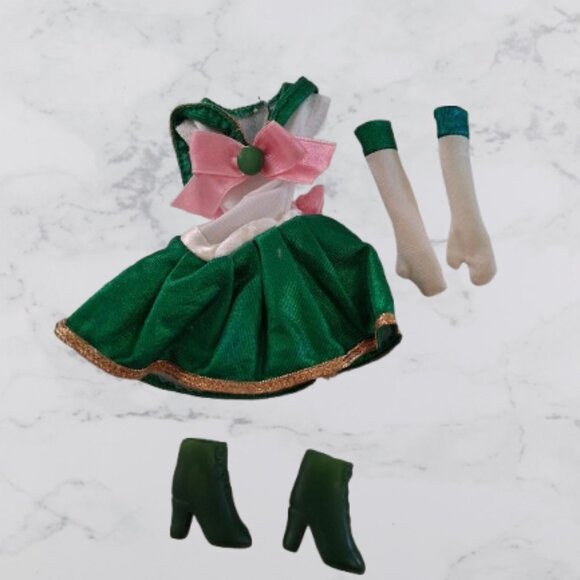 Sailor Moon 90's Jupiter Bandai Doll Dress Gloves & Boots - Picture 1 of 4